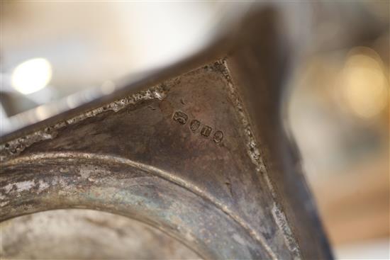 A George III silver two handled tea urn and cover by Andrew Fogelberg & Stephen Gilbert, gross 106.5 oz.